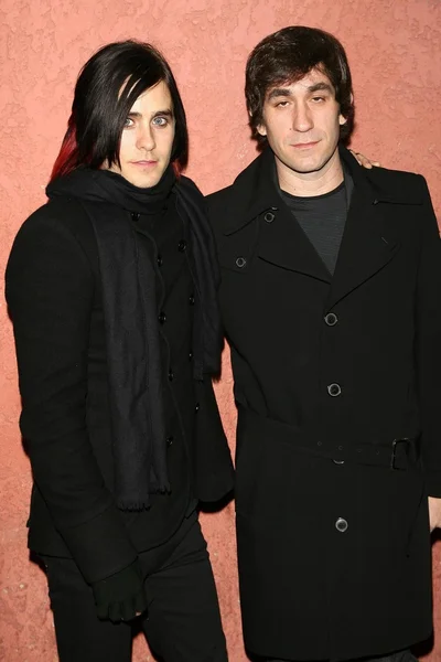 Jared leto ve brent bolthouse — стокове фото