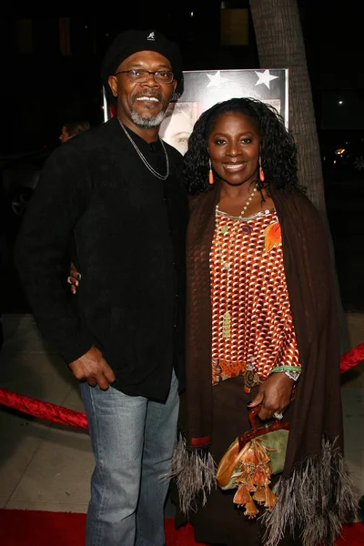 Samuel L Jackson and LaTanya Richardson — Stock Photo, Image