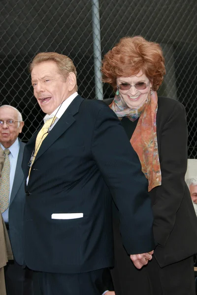 Jerry stiller und anne meara hollywood walk of fame zeremonie — Stockfoto