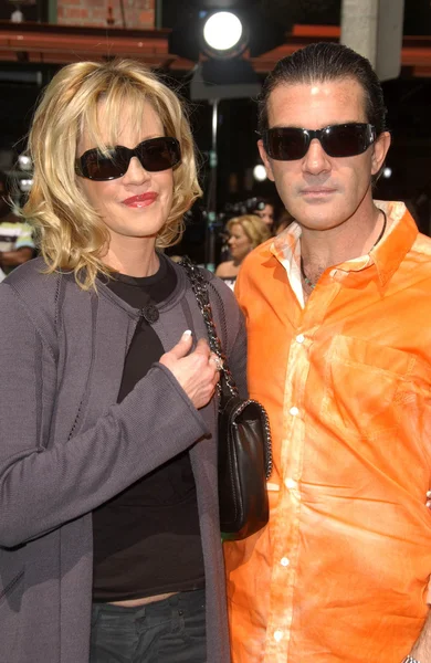 Melanie Griffith e Antonio Banderas alla premiere di Los Angeles di "Shrek The Third". Mann Village Theatre, Westwood, CA. 05-06-07 — Foto Stock