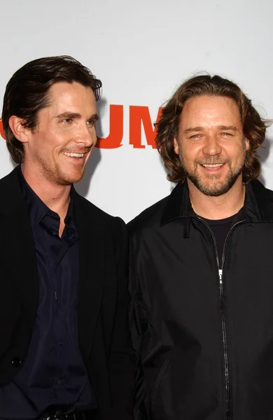 Christian Bale y Russell Crowe — Foto de Stock