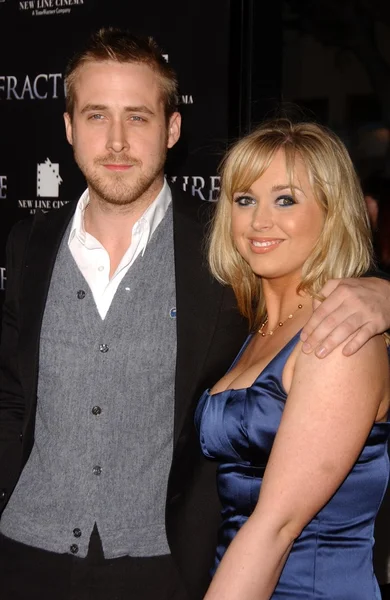 Ryan Gosling and sister Mandi — Stock Photo, Image