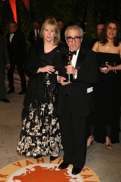 Helen morris och martin scorsese — Stockfoto