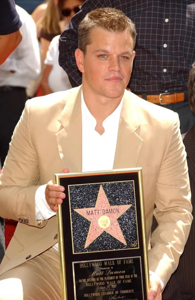 Matt Damon Star en la ceremonia del Paseo de la Fama de Hollywood —  Fotos de Stock