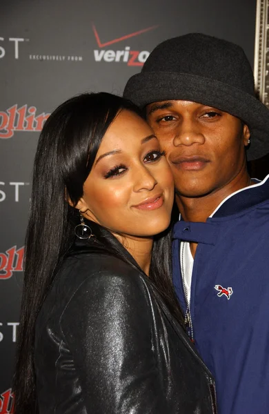 Tia mowry 和科利 hardrict — 图库照片