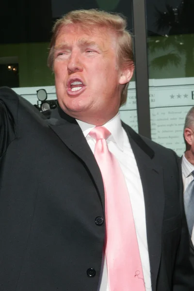 Donald trump hollywood lopen van roem ceremonie — Stockfoto
