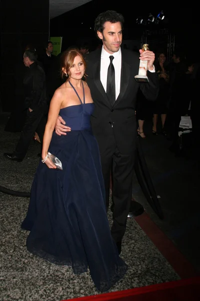 Isla Fisher and Sacha Baron Cohen — Stock Photo, Image