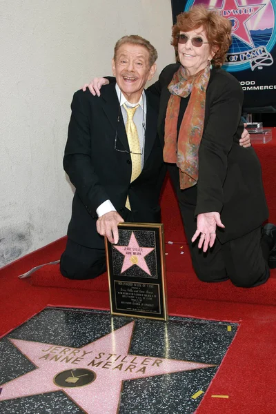 Jerry Stiller e Anne Meara Hollywood Passeio da Fama Cerimônia — Fotografia de Stock