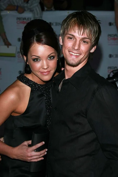 Kaci Brown and Aaron Carter — Stock Photo, Image