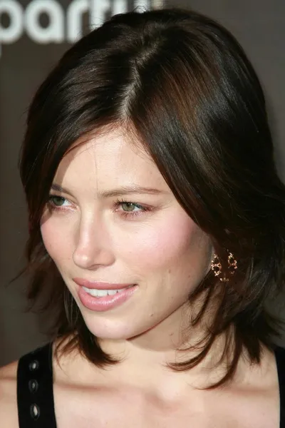 Jessica Biel en la 3ª Fiesta Anual Rosa beneficiando al Cedars-Sinai Women 's Cancer Research Institute. Viceroy Hotel, Santa Monica, CA. 09-08-07 —  Fotos de Stock