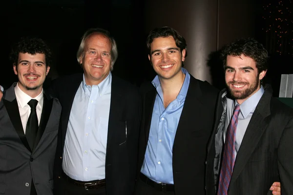 Willie Ebersol and Ebersol with Charlie Ebersol and Kip Kroeger — Stock Photo, Image