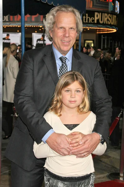 Steve Tisch e sua filha — Fotografia de Stock