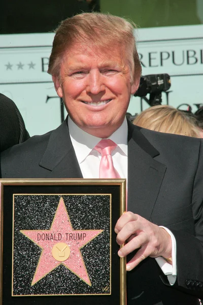 Ceremonia del Paseo de la Fama de Donald Trump Hollywood — Foto de Stock