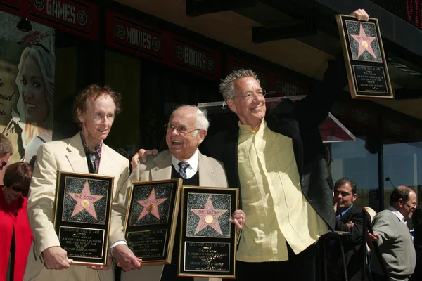 Robby Krieger com Johnny Grant e Ray Manzarek — Fotografia de Stock