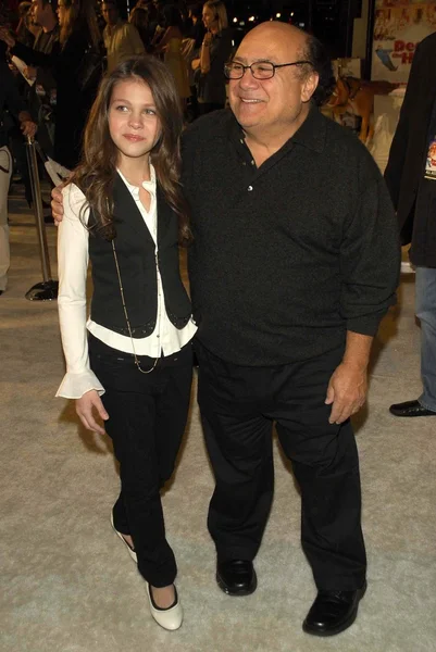 Danny DeVito y su hija — Foto de Stock