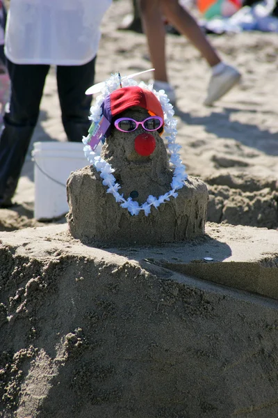 Kohl's Holiday Sandman Building Competition — Stock Photo, Image