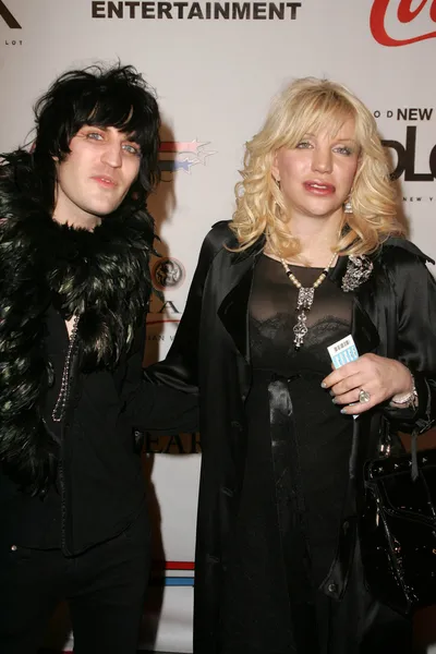 Noel Fielding and Courtney Love — Stock Photo, Image