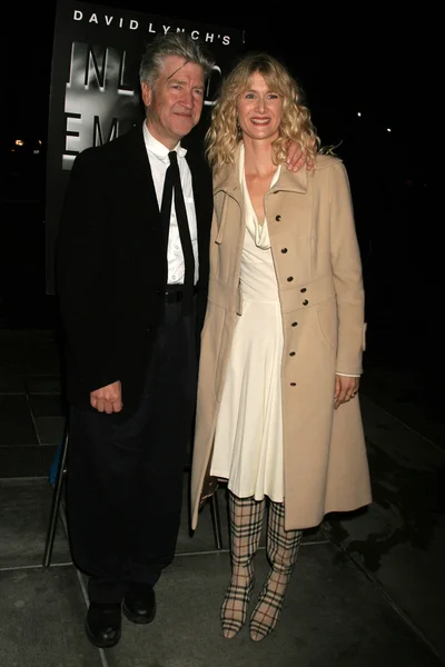David Lynch and Laura Dern — Stock Photo, Image