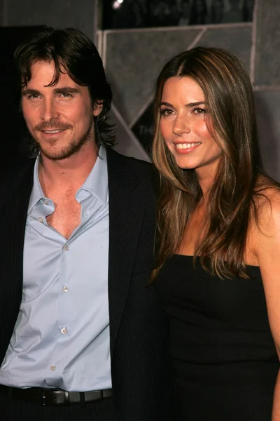 Christian Bale e Sibi Blazic — Fotografia de Stock