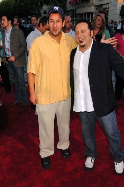 adam sandler ve frank coraci tıklayın los angeles galasında. Mann Köyü tiyatro, westwood, ca. 06-14-06