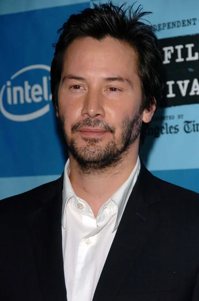 Keanu Reeves at the Los Angeles Premiere Screening of A Scanner Darkly for the Los Angeles Film Festival. John Anson Ford Amphitheatre, Los Angeles, CA. 06-29-06 — Stock Photo, Image