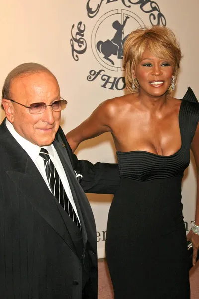 Clive Davis y Whitney Houston — Foto de Stock