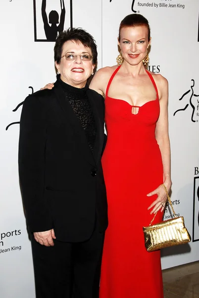 Billie Jean King, Marcia Cross — Stockfoto