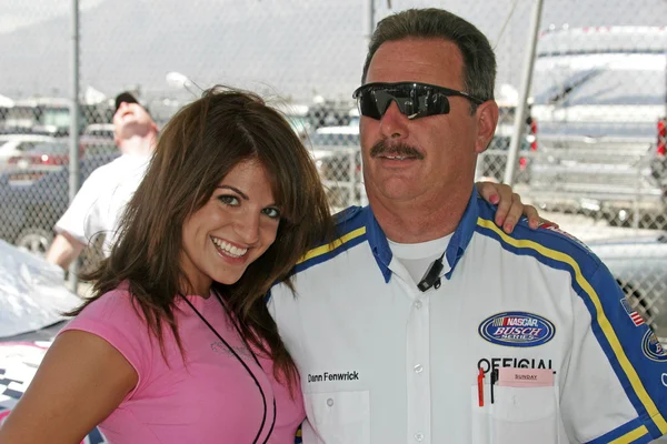 Bridgetta Tomarchio este fata de curse din seria NASCAR Busch — Fotografie, imagine de stoc