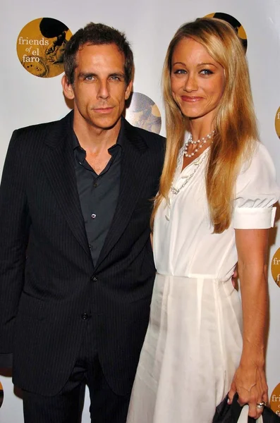 Ben Stiller y su esposa Christine Taylor —  Fotos de Stock