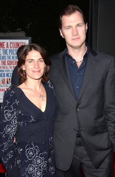 Esther Freud e David Morrissey — Foto Stock