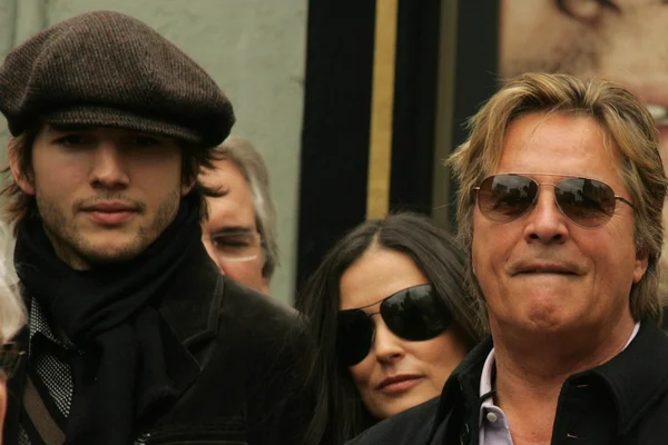 Ashton Kutcher, Demi Moore, Don Johnson — Foto Stock