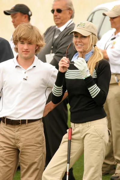 Haley joel osment en heather locklear — Stockfoto