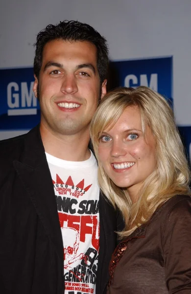 Sam Hornish y su esposa — Foto de Stock