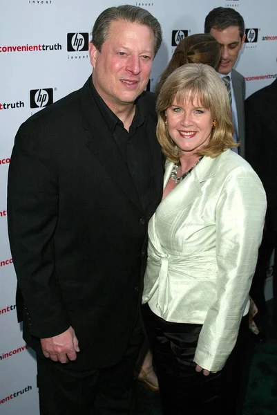 Al gore och tipper gore — Stockfoto