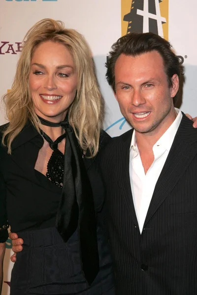 Sharon Stone and Christian Slater — Stock Photo, Image