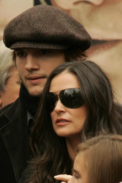 Ashton kutcher och demi moore — Stockfoto