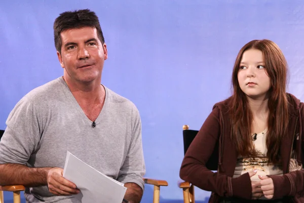 Simon cowell i bianca ryan — Zdjęcie stockowe