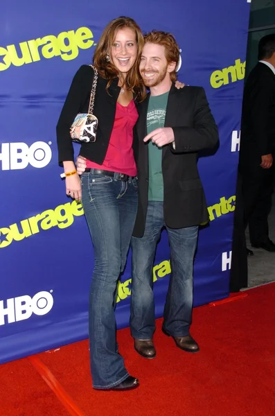 Seth Green and guest — Stock Photo, Image