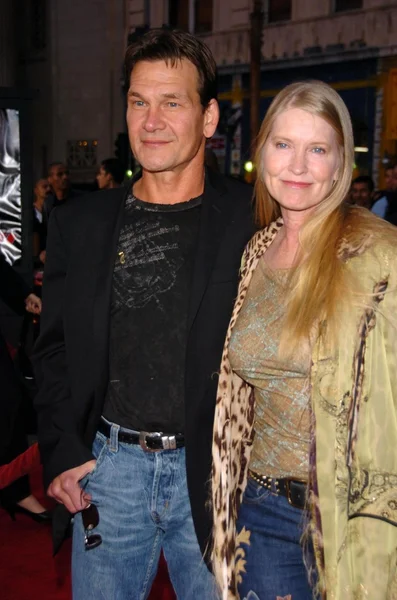 Patrick Swayze and Lisa Niemi — Stock Photo, Image