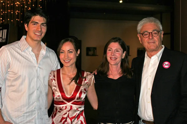 Brandon Routh, Courtney Ford, Lauren Shuler Donner, Richard Donner — Stok fotoğraf