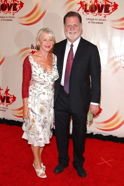 Helen mirren ve taylor hackford — Stok fotoğraf