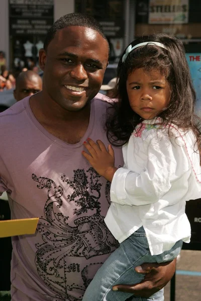 Wayne brady och dotter maile — Stockfoto