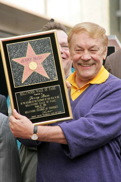 Jerry Buss Hollywood Walk of Fame Cerimonia — Foto Stock