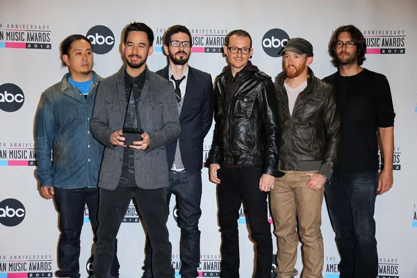 Linkin Park at the 40th American Music Awards Press Room, Nokia Theatre, Los Angeles, CA 11-18-12