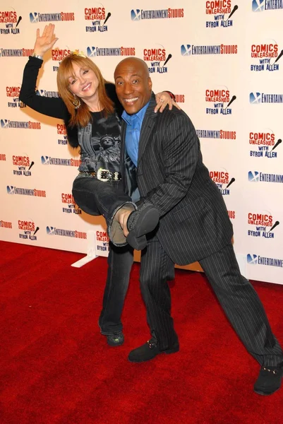 Judy Tenuta e Byron Allen — Fotografia de Stock