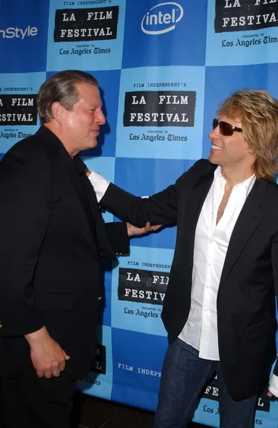 Al Gore, Jon Bon Jovi — Foto Stock