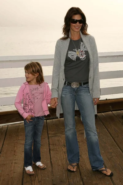 Cindy Crawford and her daughter — Stock Photo, Image