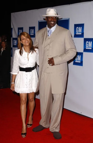 Shaquille O'Neal och fru Shaunie — Stockfoto