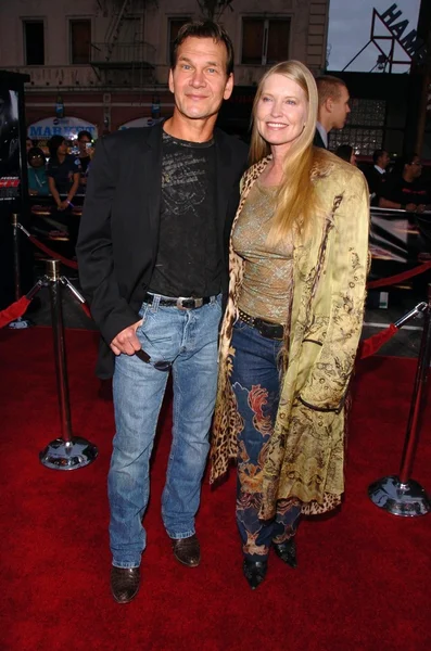 Patrick Swayze y Lisa Niemi — Foto de Stock