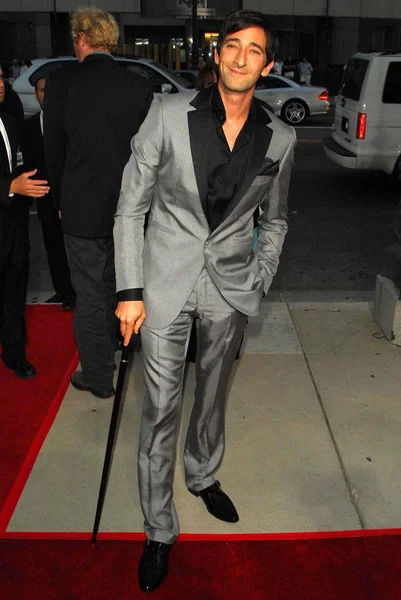 Adrien Brody at the premiere of Hollywoodland. Academy of Motion Picture Arts and Sciences, Beverly Hills, CA. 09-07-06 — Stock Photo, Image